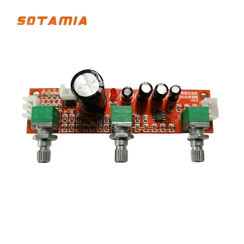 Sotamia Lm1036 Tone Amplifier Preamplifier Ne5532 Volume Control Board Ad827 Op Amp Pre-Amp Volume