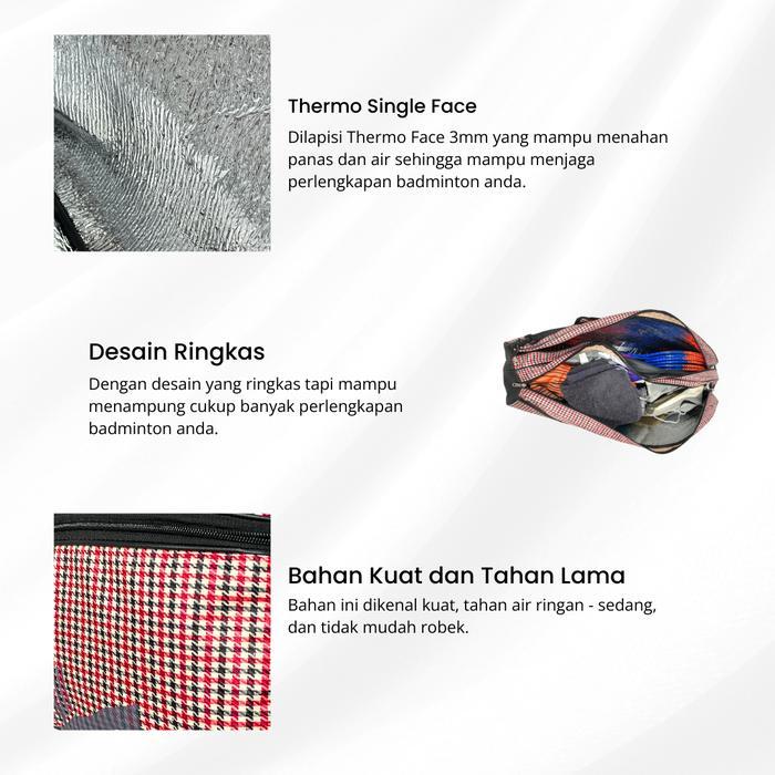 TAS BADMINTON RANSEL - THERMO 2 RUANGAN WATERPROOF