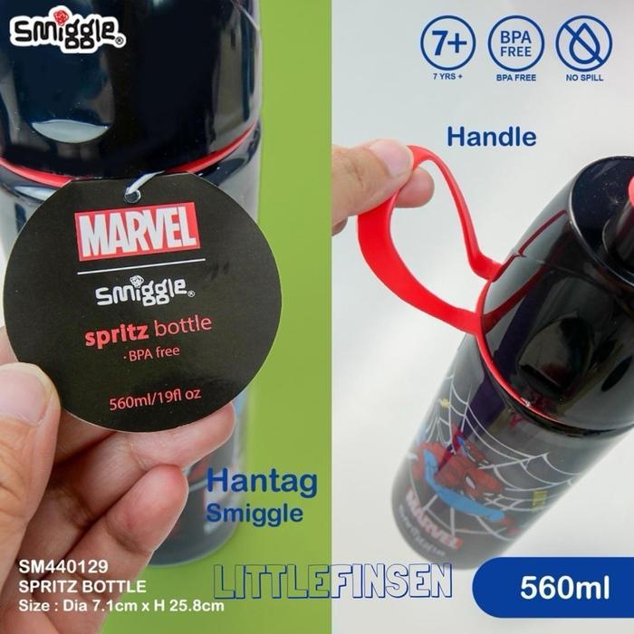 ReadySelalu- Botol Smiggle Lively Spritz Spray/Botol Smiggle Minecraft Spiderman Marvel Sonic/Botol
