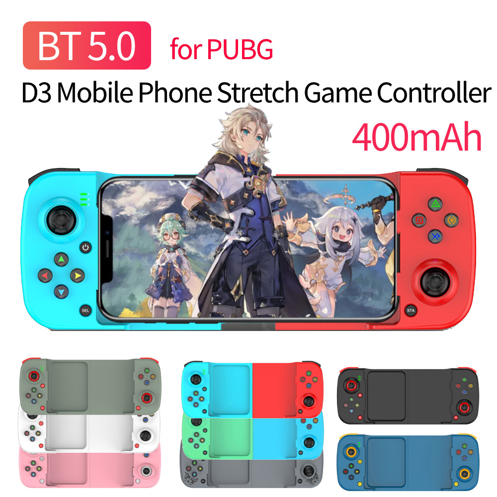 D3 Retractable Gamepad 3D Joystick Bluetooth-Compatible5.0 Mobile Phone Gamepad With Macro Buttons