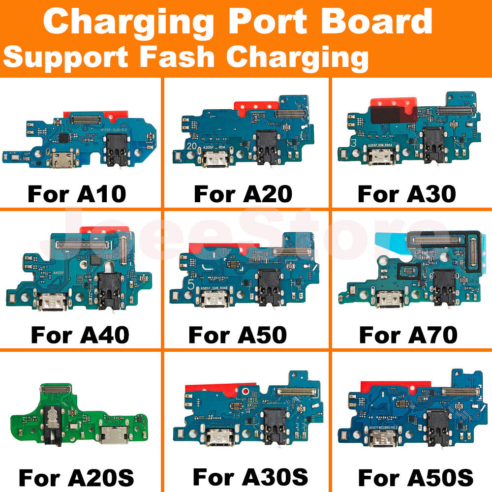 1Pcs Charging Port Board For Samsung A70 A50 A30 A20 A40 A10 A30S Microphone Module Fast Charge