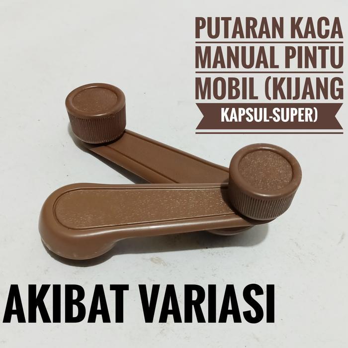 Putaran Kaca Pintu Mobil Kijang Kapsul Super Engkol Kaca Mobil Cokelat