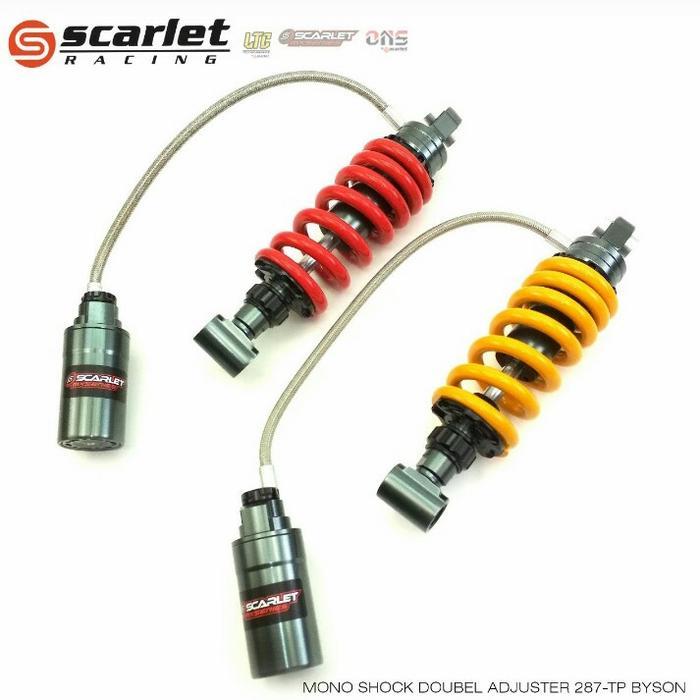 Shockbreaker Mono Shock Bison,Tabung Pisah, Scarlet ,Ad Varian Warna