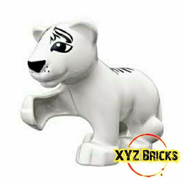 LEGO PARTS 6263962 Animal - DUPLO Tiger Baby Cub White