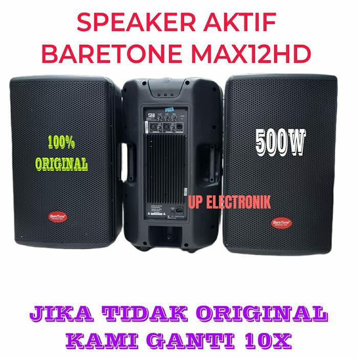 Special Price Baretone Max-12 Hd Speaker Aktif Baretone Max12Hd 500Watt 1 Pcs
