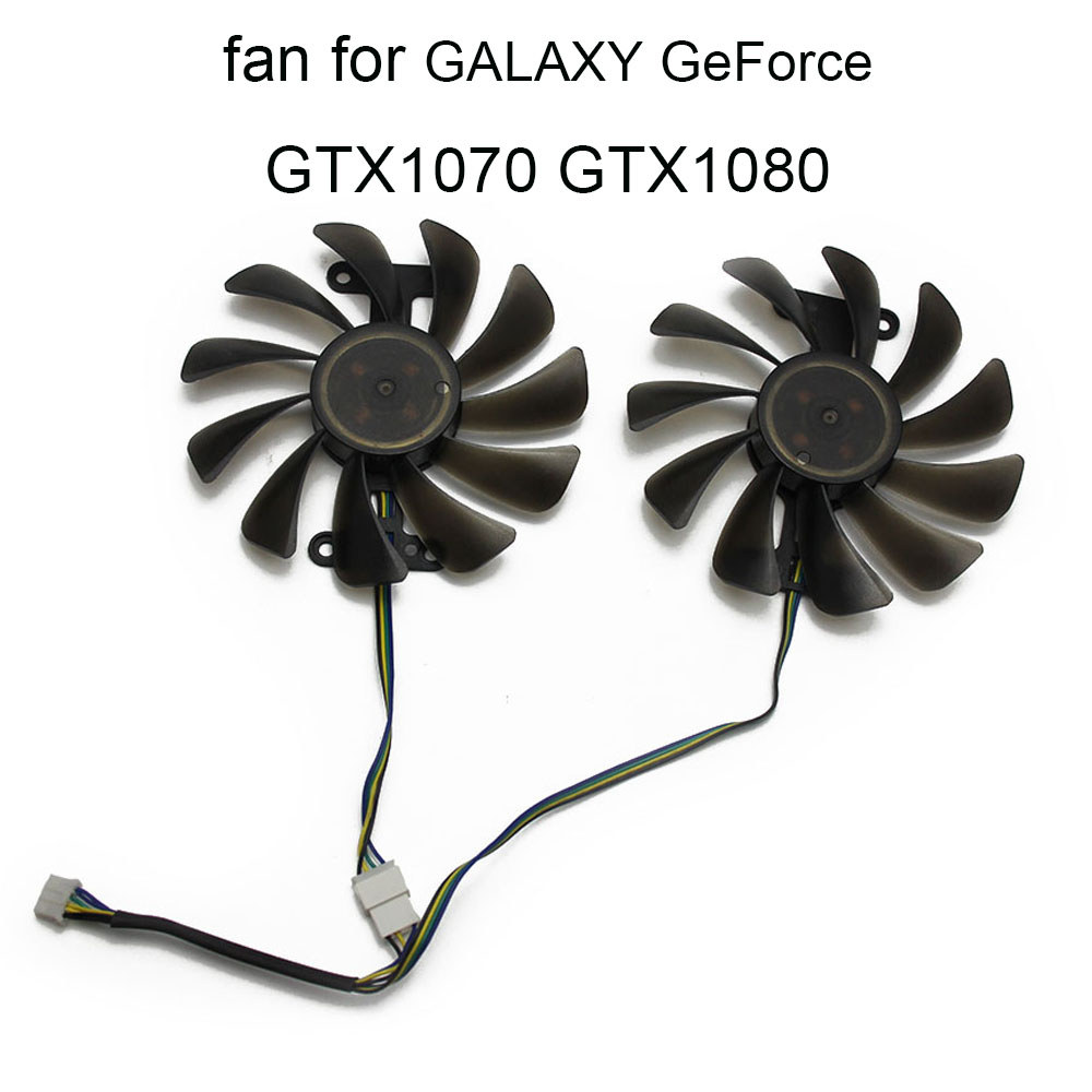 GTX1070Ti GTX1080 VGA Cooling fans For GALAXY KFA2 GeForce GTX 1070 1070Ti 1080 P104 2pcs 12V