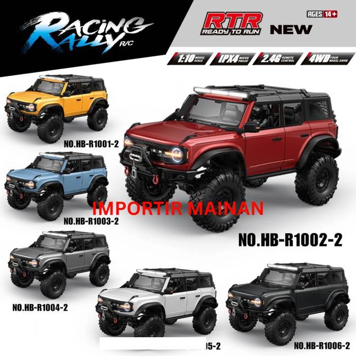 HUANGBO HB-R1001-2 R1002-2 rc crawler 1:10 winch LED light diff lock Remote Control Toy