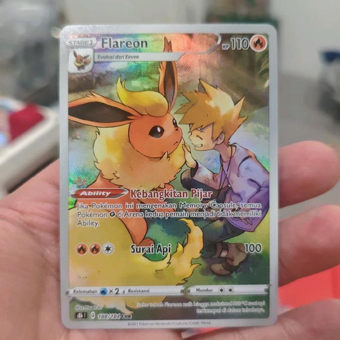 Flareon Chr S8B Tcg Pokemon Indo