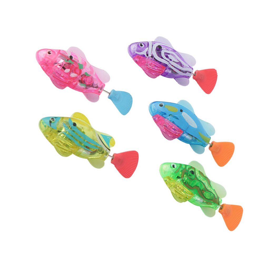 New Electronic Pet Fish Robot Fish Cat Toy Electronic Stuff Kitty Exercise Toy Fish With LED Light F