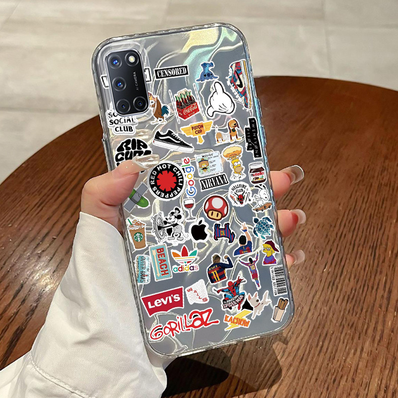 Casing Hp OPPO A52 OPPO A72 OPPO A92 Case Casing Pola Kreatif HP Kasing Kasus ponsel transparan mewa