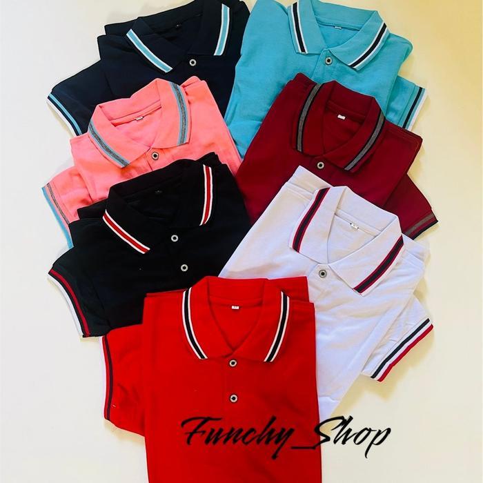 PROMO (GGV) KAOS POLO HITAM LIST - POLO SHIRT HITAM POLOS - KAOS KERAH WANGKY DESAIN STYLISH BAHAN