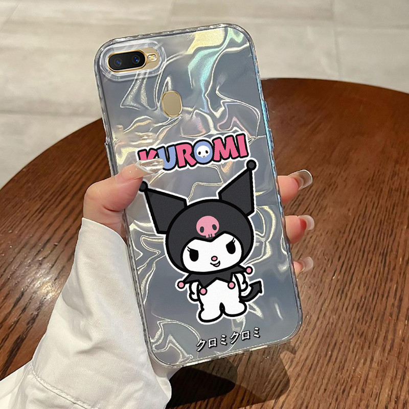 Casing Hp OPPO A7 OPPO A5s OPPO A12 OPPO A12S A11k Case Casing Pola Hitam kartun keren HP Kasing Kas