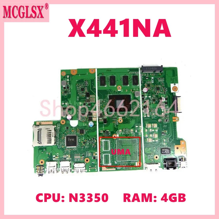X441NA N3350 N4200 CPU 4GB RAM UMA/GT810M Laptop Motherboard For Asus X441NC F441NA A441NA X441NA K4