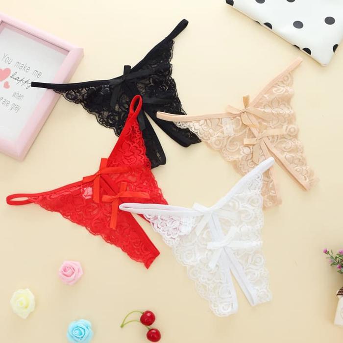 PRIVASI AMAN OPEN GSTRING CD WANITA / PAKAIAN DALAM WANITA / CELANA DALAM WANITA TRANSPARANT THONG C