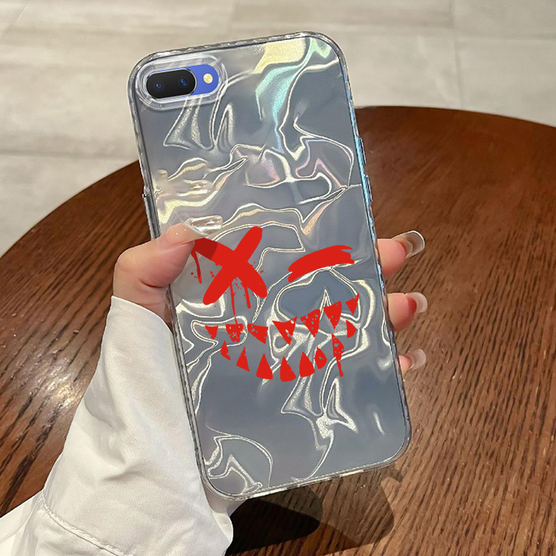 Casing Hp OPPO A5 A3s A12E Realme C1 Case Casing Pola Emoji tas HP Kasing Kasus ponsel transparan me