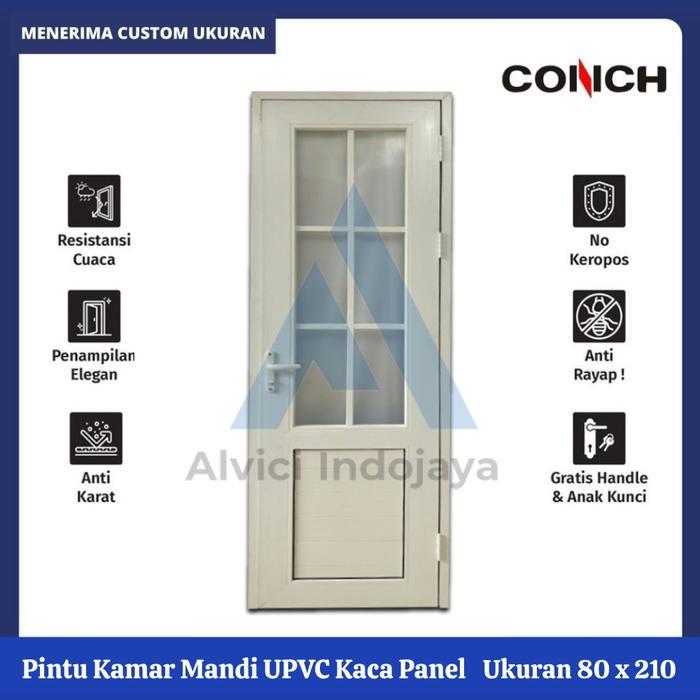 Pintu Kamar UPVC Conch Pintu Kamar Mandi UPVC Conch Pintu Toilet UPVC Conch Pintu Dapur UPVC Conch