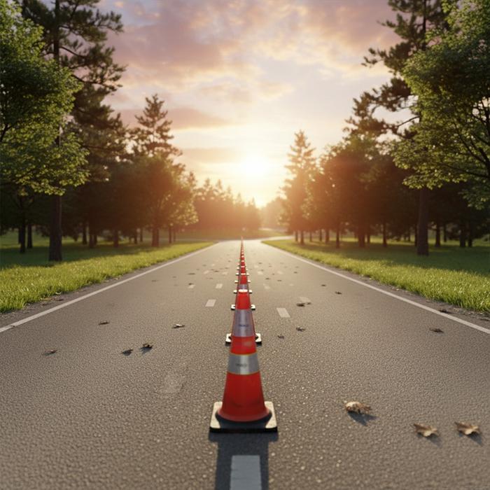 Scotlight Reflector Traffic Cone Tonata 2.4 Kg 75 Cm - Putih / Scotlight Reflector Traffic Cone