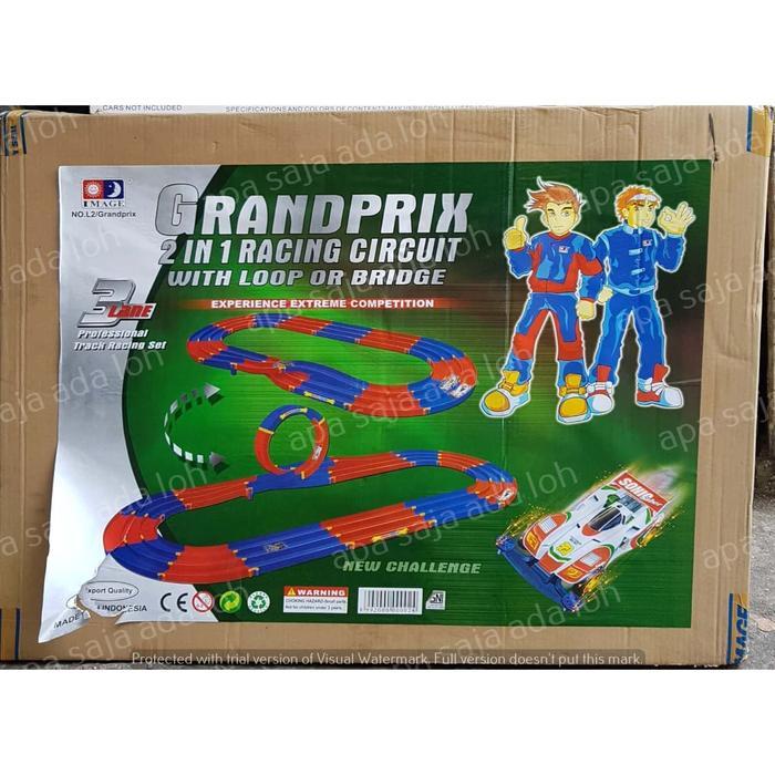 TRACK TAMIYA 3 JALUR 2IN1 IMAGE HALILINTAR JEMBATAN LOOP BRIDGE MAINAN JALANAN REL SIRKUIT CIRCUIT