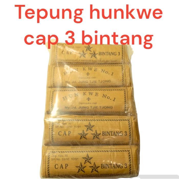0slt- Tepung Hunkwe 3 Bintang 1 Pak Isi 10 Baking Food