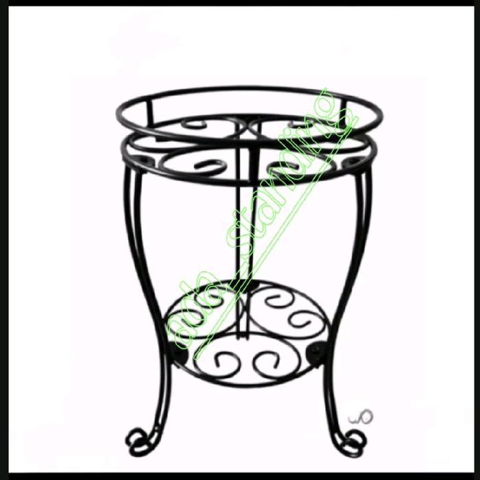 Chantelna_ Standing Pot Bunga Besi/ Dudukan Pot/ Standing Pot Tinggi 50Cm