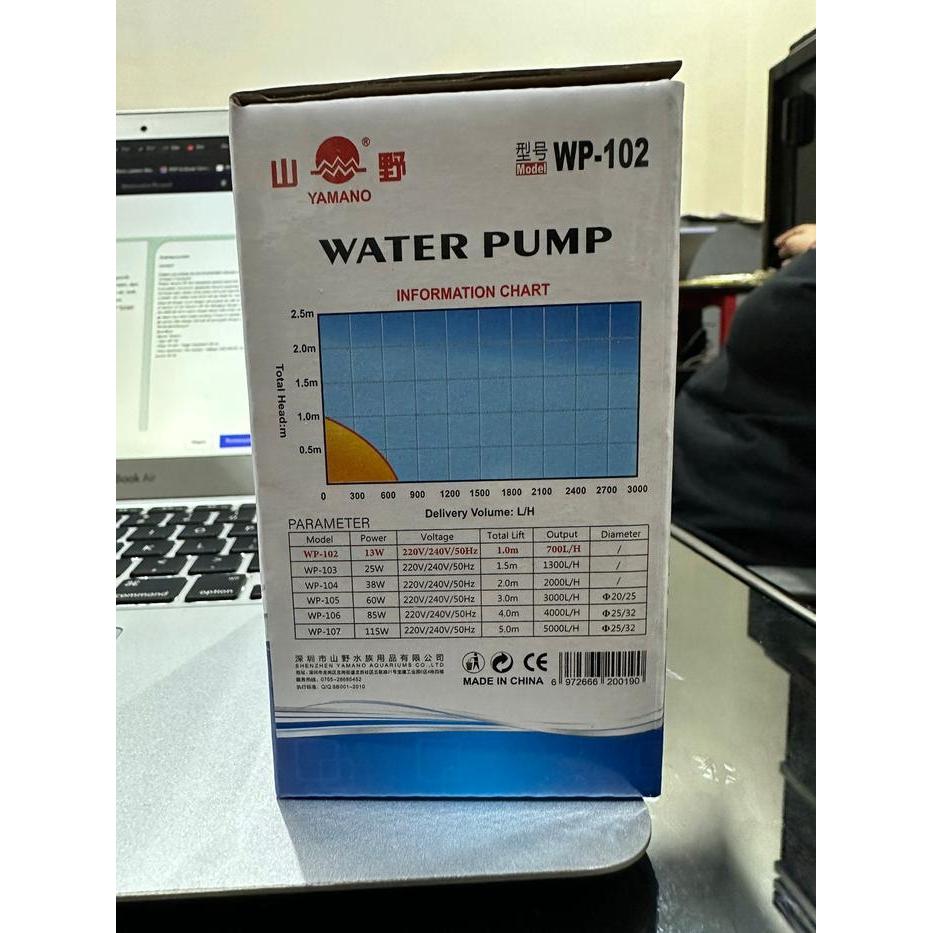 Ready- Yamano Wp 102 Waterpump / Yamano Wp102 Pompa Akuarium / Power Head Yamano -Gratisongkir