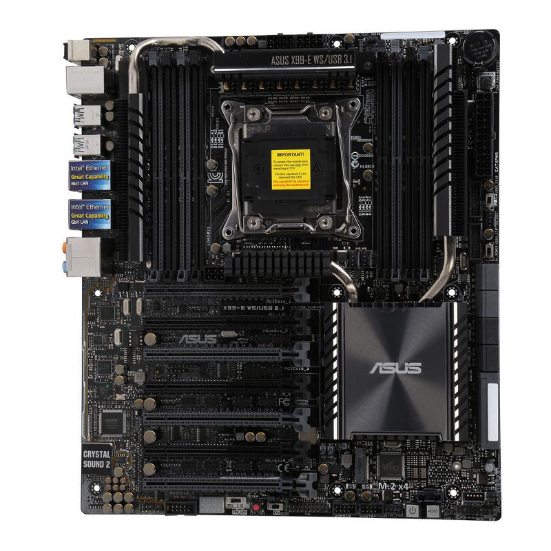 Used X99-E WS/USB 3.1 LGA 2011-v3 Intel X99 SATA 6Gb/s USB 3.1 CEB Intel Motherboard