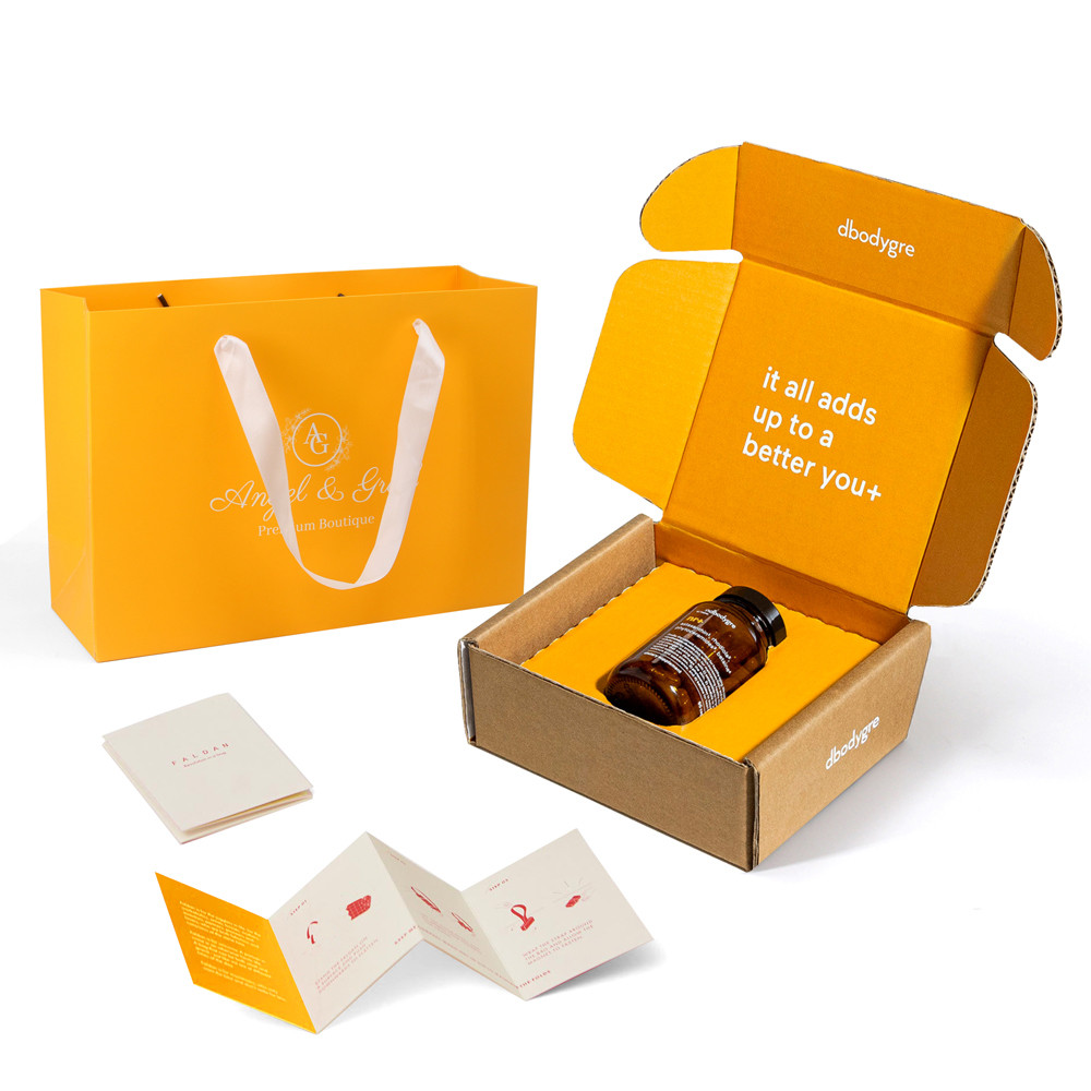 Custom logo corrugated lip scrub glass cake mason candle jar mailer shipping box packaging for glass