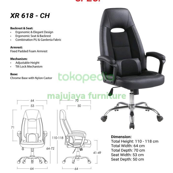 Kursi Kantor Ardent Aof Singapore Xr 618