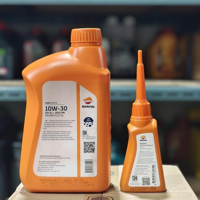 OLI REPSOL MXR SCOOTER MATIC 10W30 MOTOR MATIK 1000ML XR TECH SNI Motorcycle Oil