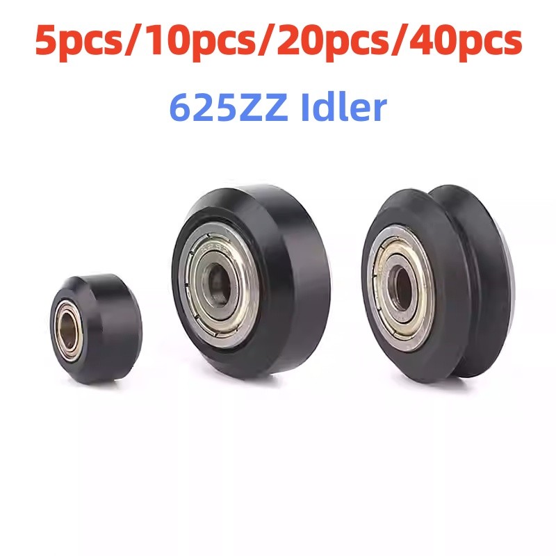 5/10/20PCS CNC POM Wheel Pom Pulley Wheel With 625ZZ Idler Pulley Gear Passive Round Wheel Perlin