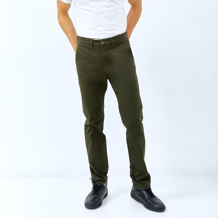 Celana Pria Chino Panjang WD & CO. Olive Green Slimfit Bahan Stretch