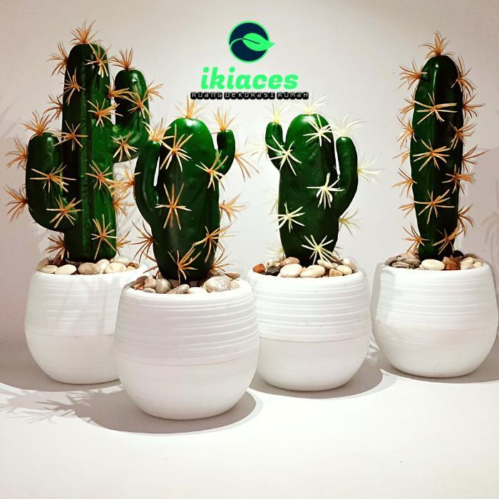 KAKTUS SUKULEN MINI KAKTUS PLASTIK KAKTUS POT ARTIFICIAL BUNGA PLASTIK