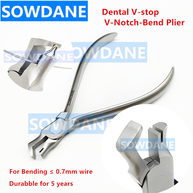 New Dental Orthodontic Schwarz Arrow Clasp Bending Bend Plier V-Notch