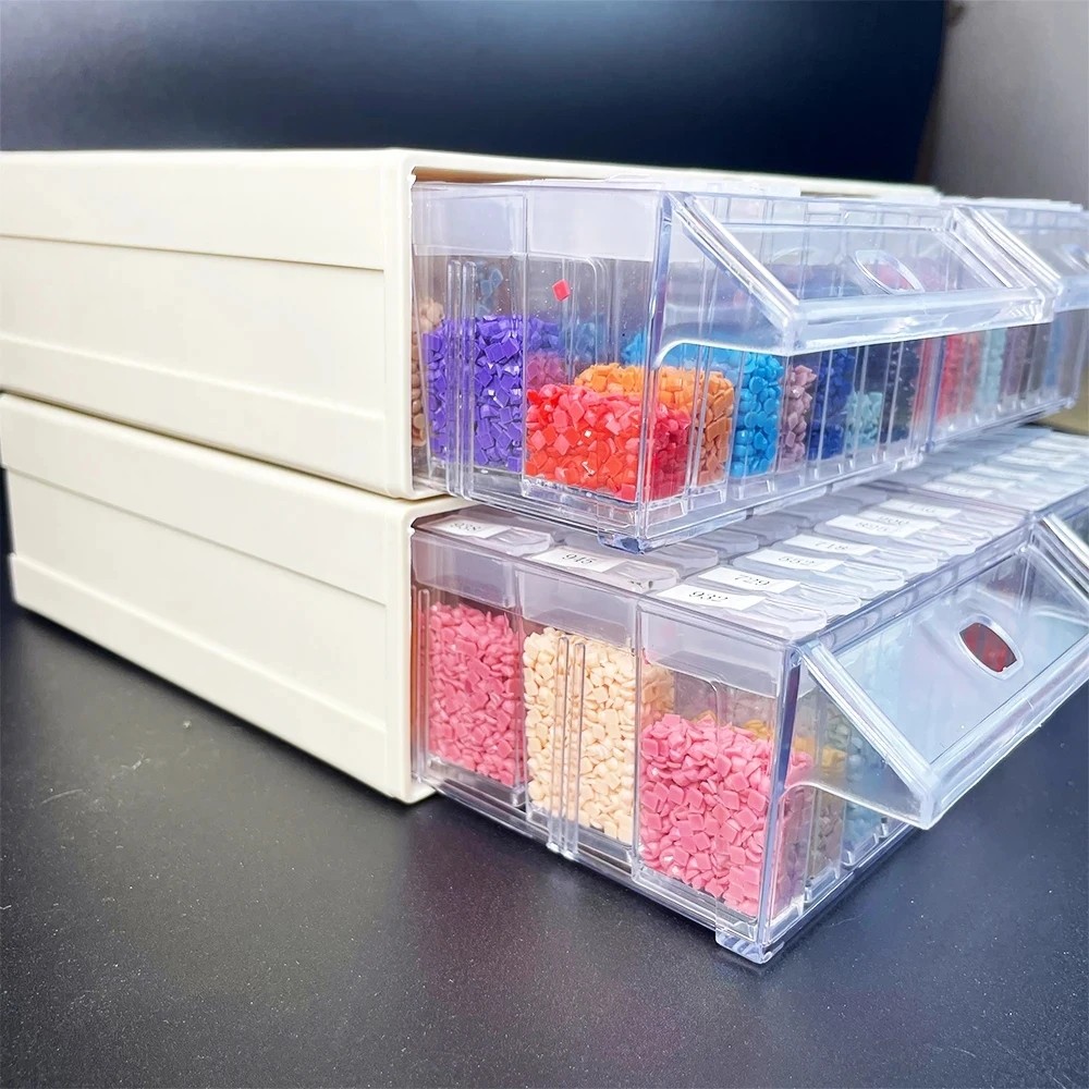 Diamond Painting Accessories Tools Plastic Drawer Storage Box Beads Container Storage Box Work 5D