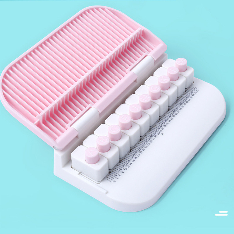 Puncher 26 English Letter Puncher Embossing Machine Gift Tag Paper DIY Bookmark Manual Puncher for S