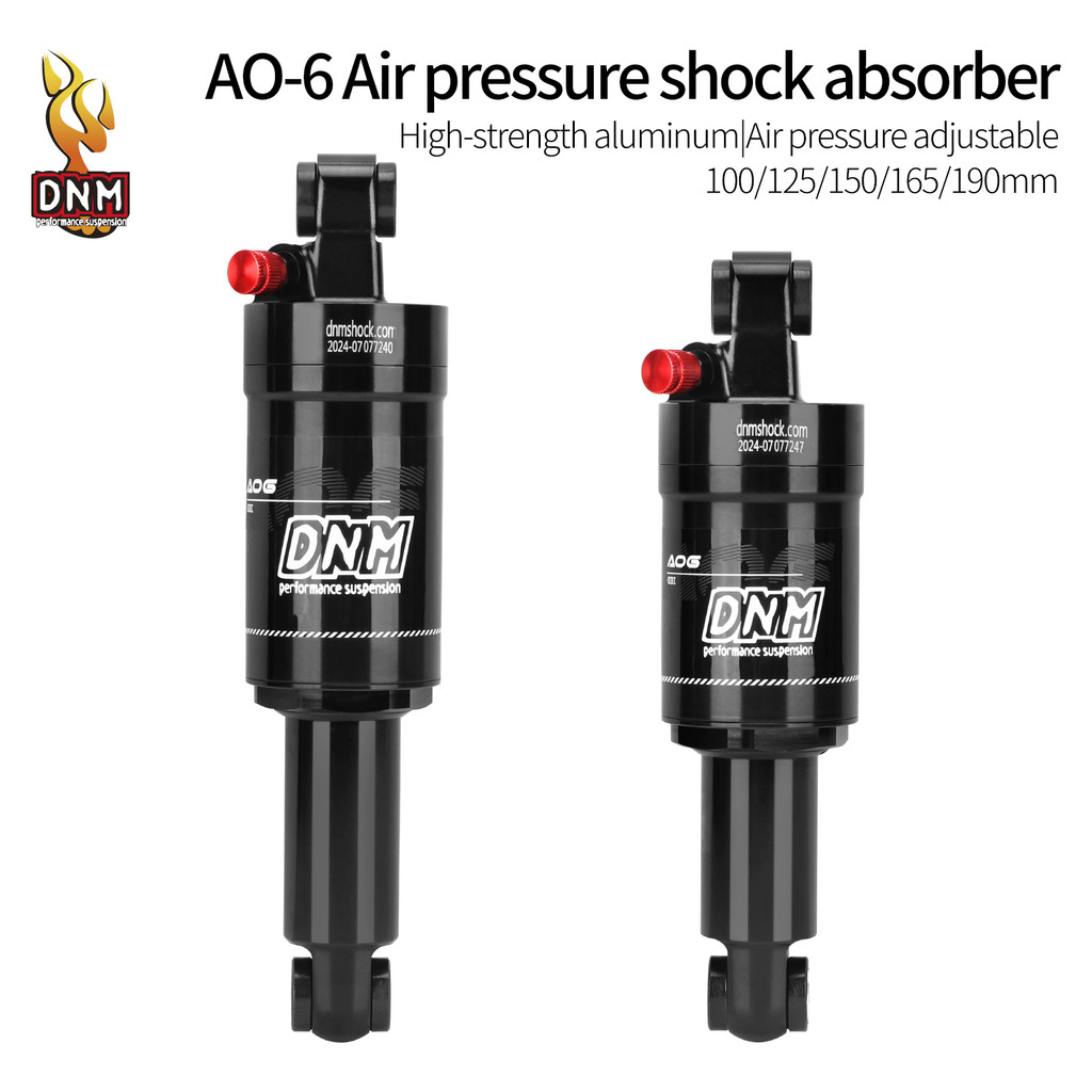 DNM AO-6 Bicycle Rear Shock Absorber Air Pressure Bumper 100/125/150/165/190mm Mountain Bike Folding