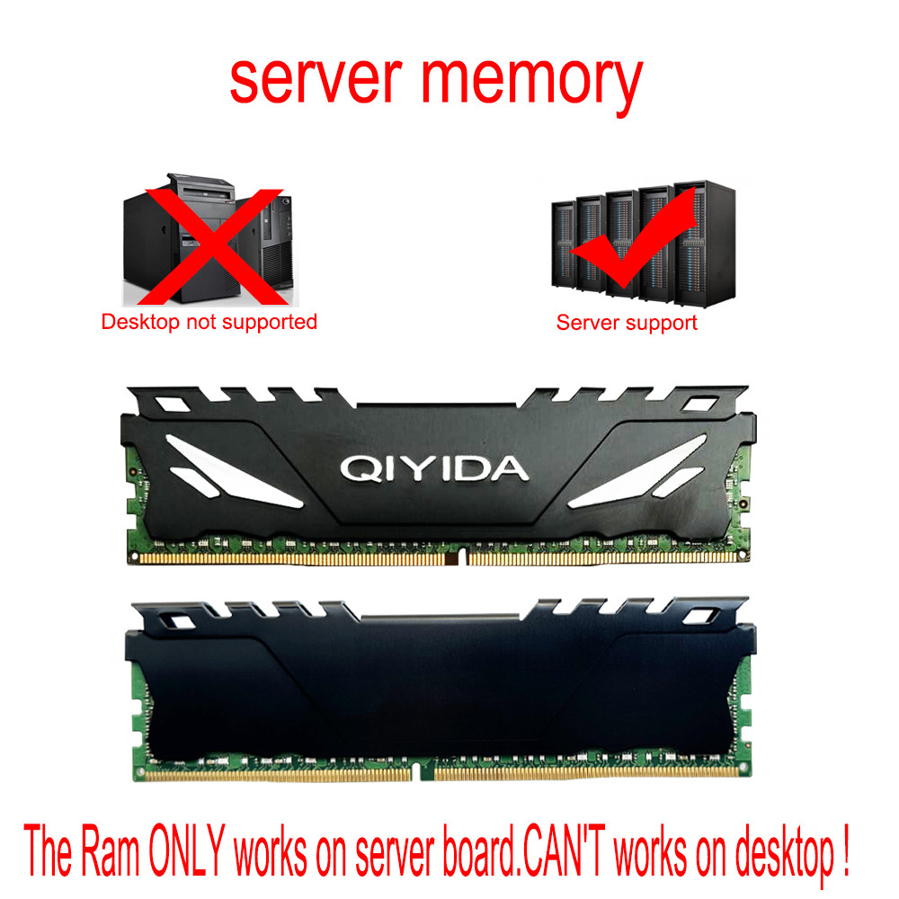 Qiyida ddr4 Ram 8GB 4GB 16GB PC4 2133MHz or 2400MHz 2666MHZ 2400 or 2133 ECC REG Server Memory 8G 16