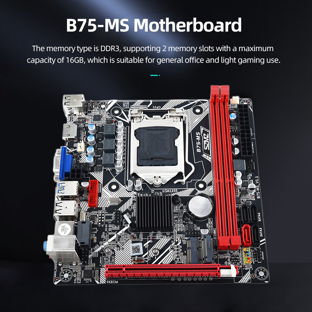 HDMI-compatible/VGA/NVME M.2 LGA 1155 Motherboard WIFI Support Desktop Computer Mainboard Mainboard 
