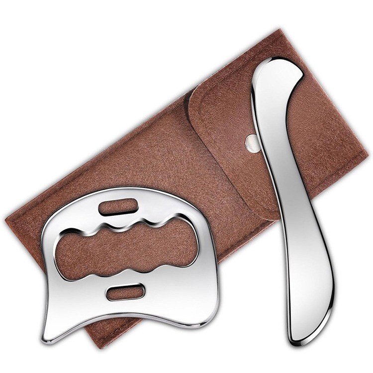 Stainless Steel Gua Sha Muscle Scraper Tool, Professional IASTM Physical Therapy Tool Set for