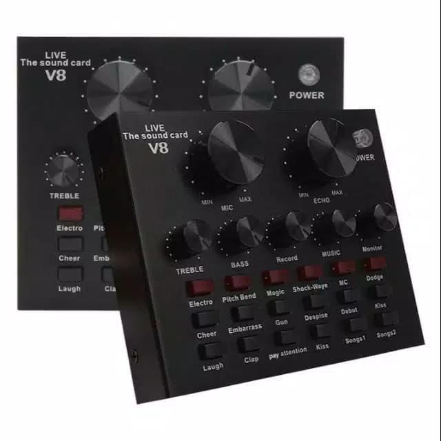 soundcard v8 condensor Mic Promo Premium