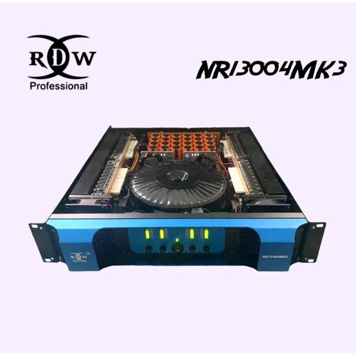 POWER AMPLIFIER RDW NR 13004 MK3 NR 13004MK3 NR13004 CLASS H 4 CHANNEL
