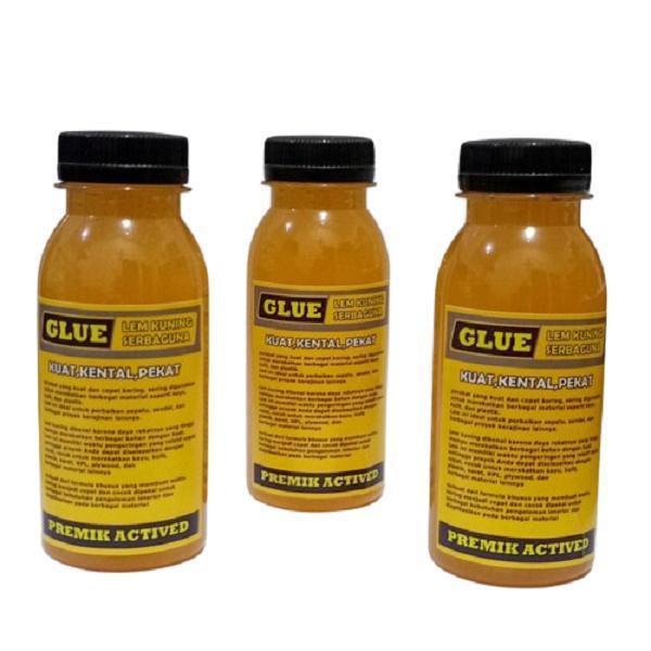 Lem Kuning 100ml Lem Sepatu Sandal HPL Tas Dompet Super Premik Actived Tahan Air