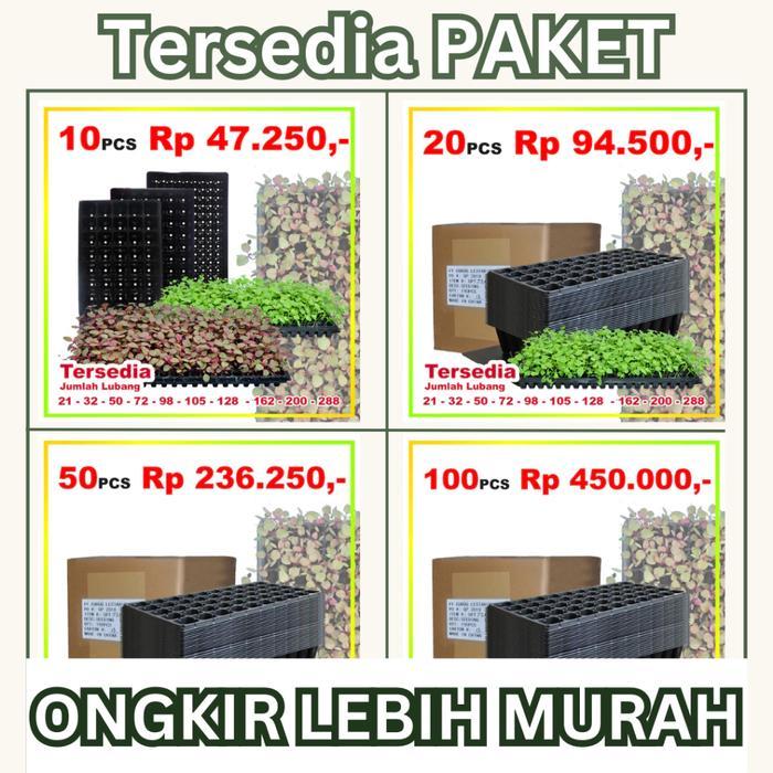 Gardening Mikha Jirifarm - Tutup Tray Semai Cover Tebal 1 Mm Potray Seeding