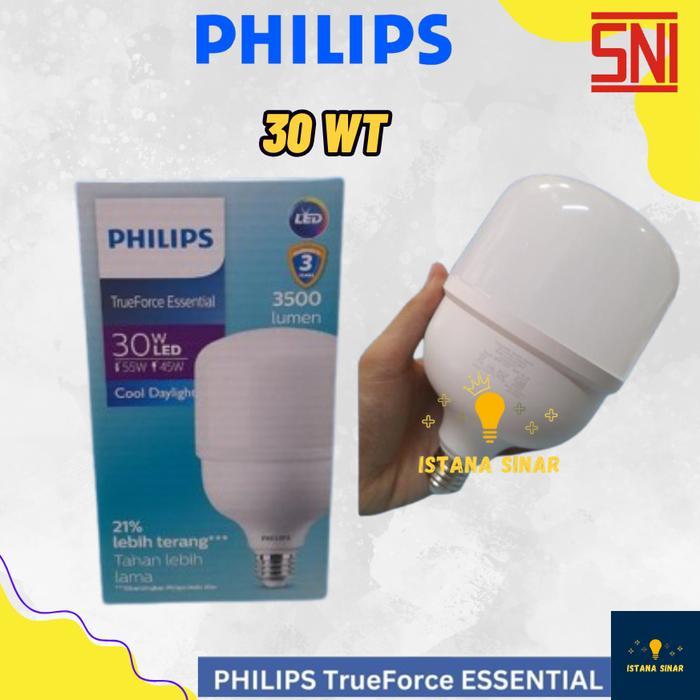 luxp- Lampu Philips Trueforce Esential Putih Watt Besar 18 22 30 40 W Watt Led Philips