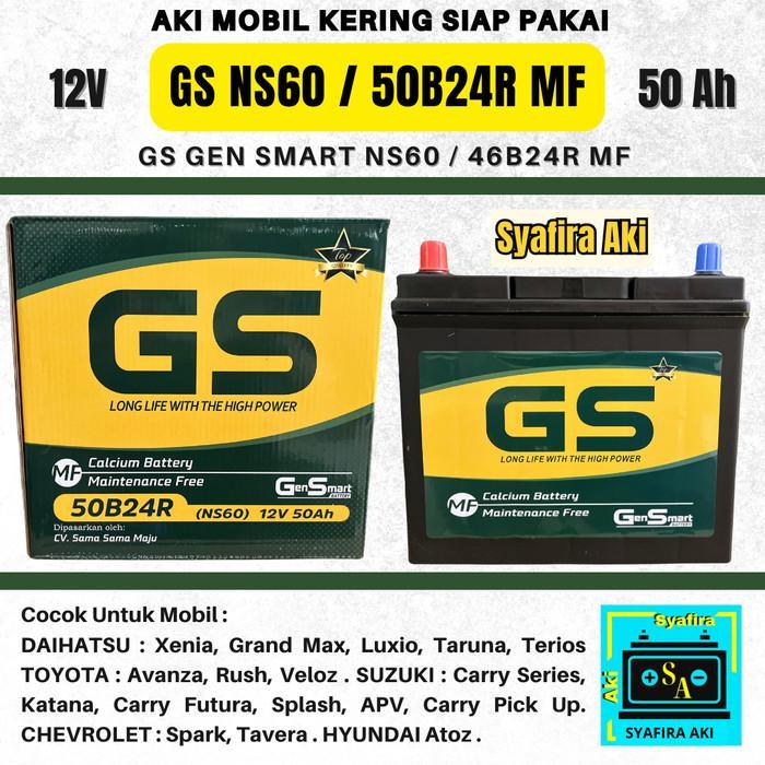 Aki Mobil Avanza G / Veloz, Terios,Xenia,Rush,GrandMax GS MF NS60 Aki Kering 12V 45Amper