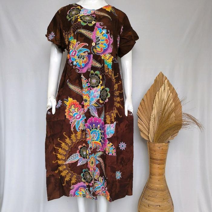 Santaibju- Daster 47 Chibi Ld 105 Kencana Ungu Label Biru Busui