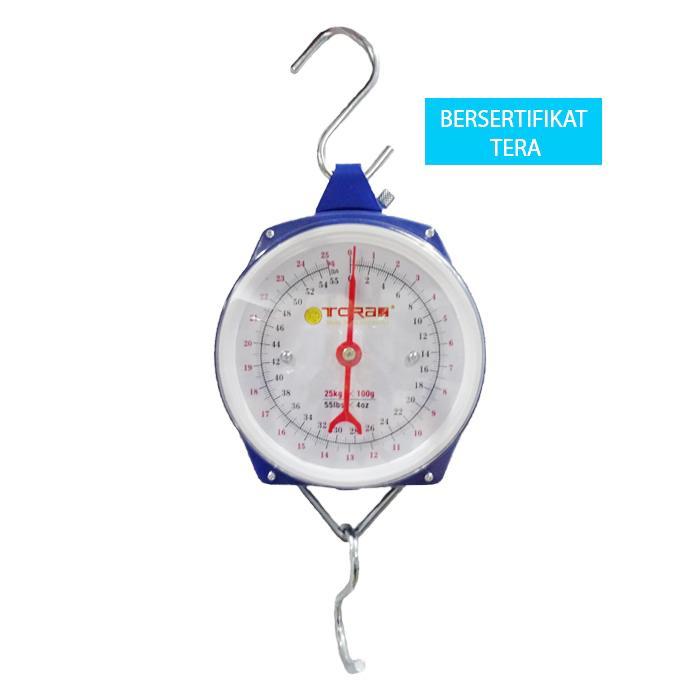 TORA Timbangan Gantung Pegas Jarum Analog 25 Kg