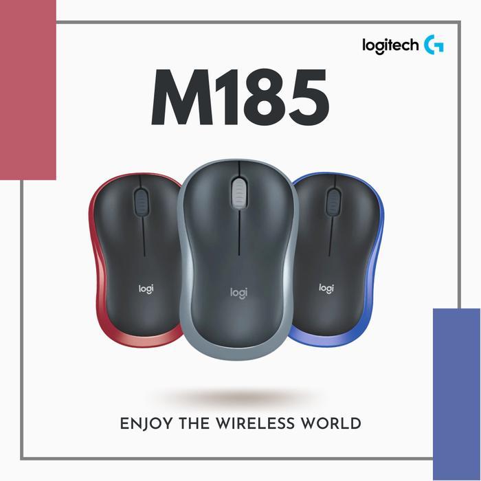 Mouse Logitech M185 / Logitech M 185 Wireless Garansi Resmi