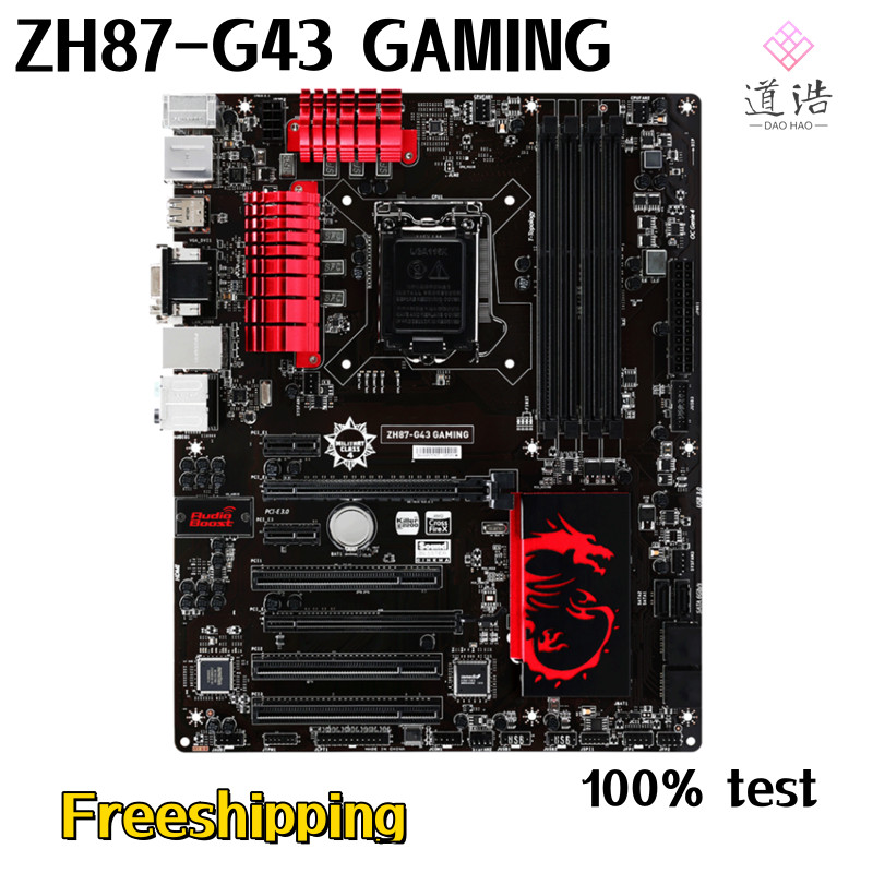 For ZH87-G43 GAMING Motherboard 32GB HDMI LGA 1150 DDR3 ATX H87 Mainboard 100% Tested Fully Work