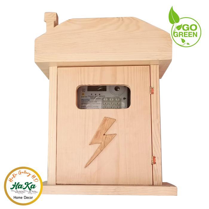 Box Meteran Listrik/ Penutup Meteran Listrik Kayu Jati Belanda (pinus)